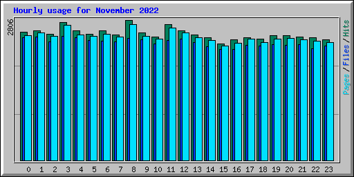 Hourly usage for November 2022