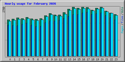 Hourly usage for February 2026