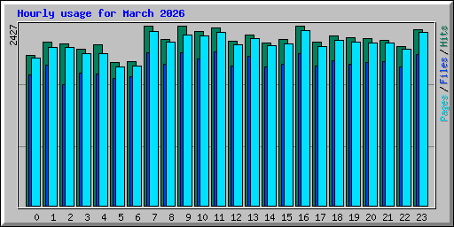 Hourly usage for March 2026